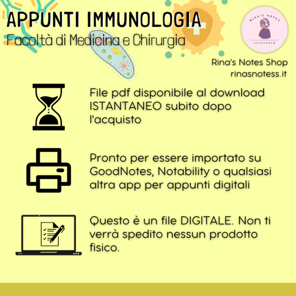Appunti IMMUNOLOGIA - Medicina e Chirurgia - immagine 5