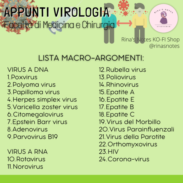 Mappe VIROLOGIA - Medicina e Chirurgia (Padova) - immagine 5