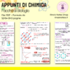Appunti CHIMICA GENERALE - Biologia