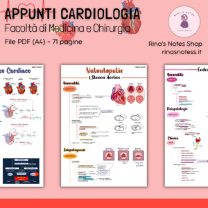 Appunti di CARDIOLOGIA - Medicina e Chirurgia