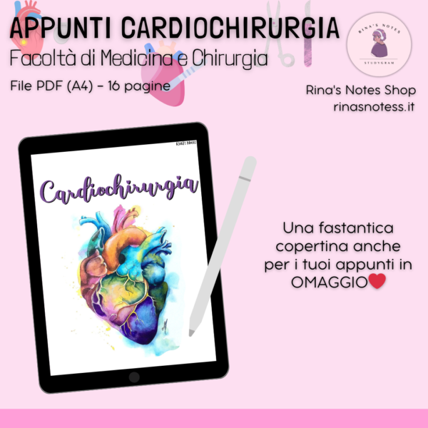Appunti di CARDIOCHIRURGIA - Medicina e Chirurgia - immagine 4
