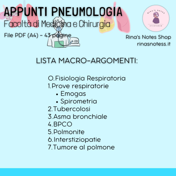 Appunti di PNEUMOLOGIA - Medicina e Chirurgia - immagine 5