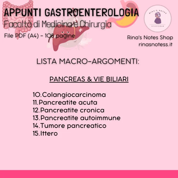 Appunti di GASTROENTEROLOGIA - Medicina e Chirurgia - immagine 6