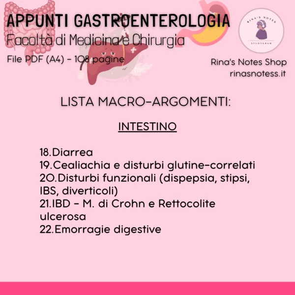 Appunti di GASTROENTEROLOGIA - Medicina e Chirurgia - immagine 8