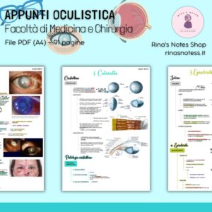 Appunti di OCULISTICA - Medicina e Chirurgia