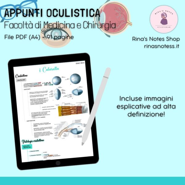 Appunti di OCULISTICA - Medicina e Chirurgia - immagine 3