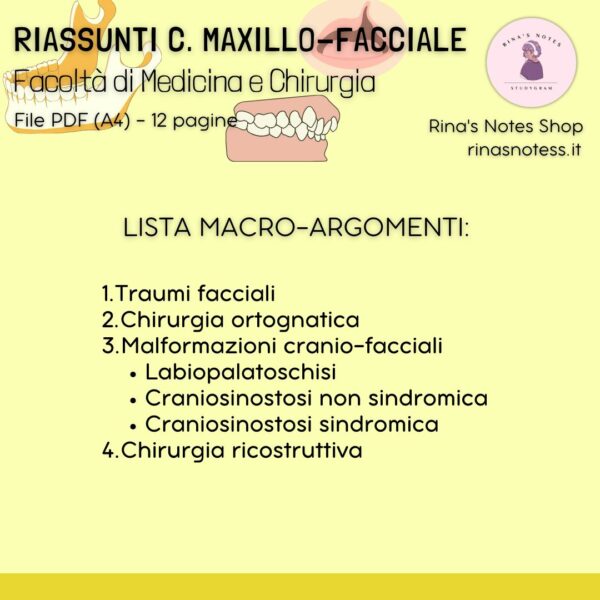 Riassunti di C. MAXILLO-FACCIALE - Medicina e Chirurgia - immagine 4